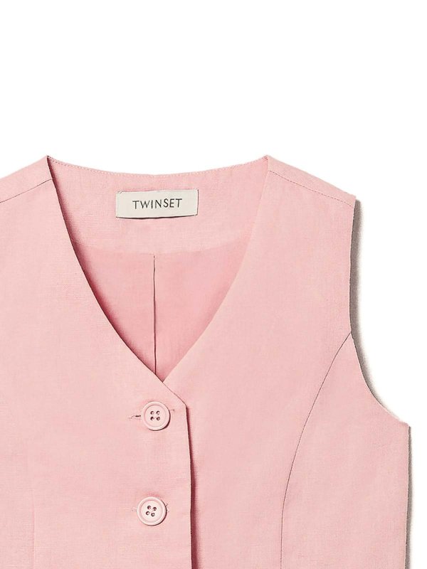 TWINSET: Chalecos  online - Chaleco - Rosado
