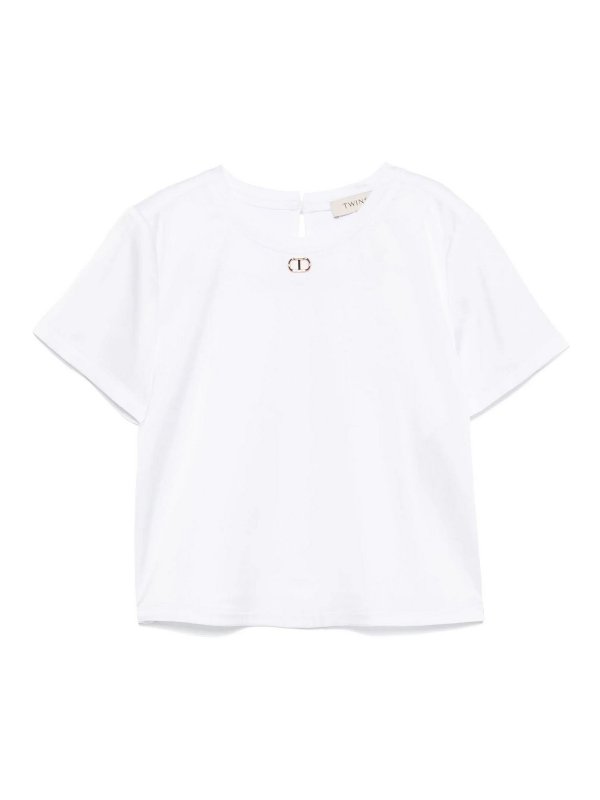 TWINSET: T-shirts - T-Shirt - Argent