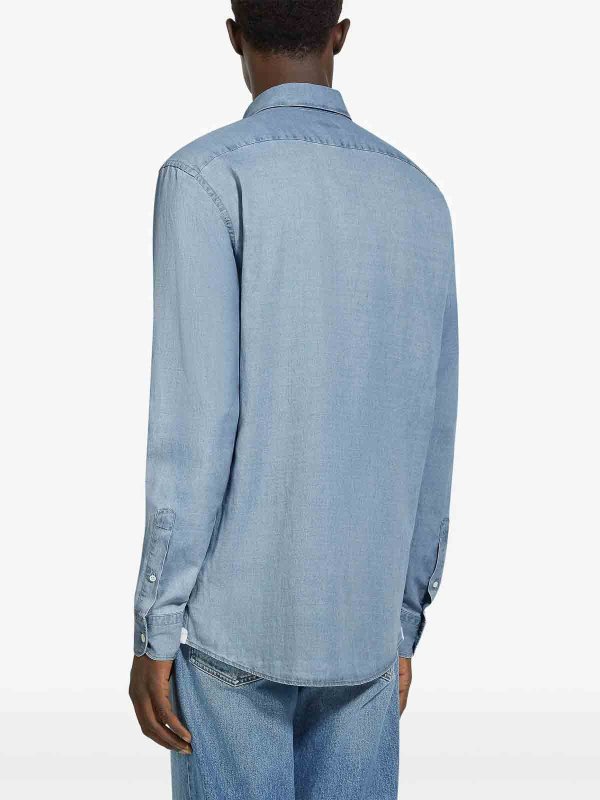 ZEGNA: Hemden online - Hemd - Helles Jeansblau