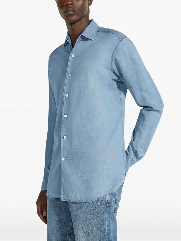 The Best Shops ZEGNA: Hemden - Hemd - Helles Jeansblau