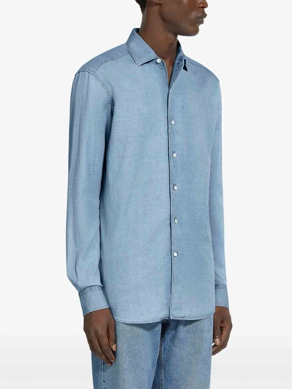 ZEGNA buy online Hemd - Helles Jeansblau