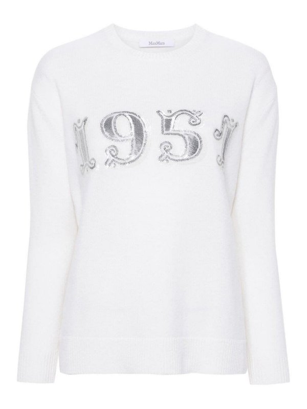 Max Mara: Sweatshirts und Pullover - Sweatshirt - Blau