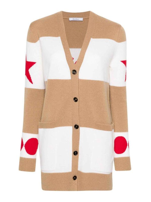 Max Mara: Strickpullover mit Rundhalsausschnitt - Rundhalspullover - Schwarz