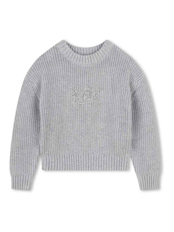 MICHAEL KORS: Suéteres con cuello pico - Suéter Cuello Redondo - Beis