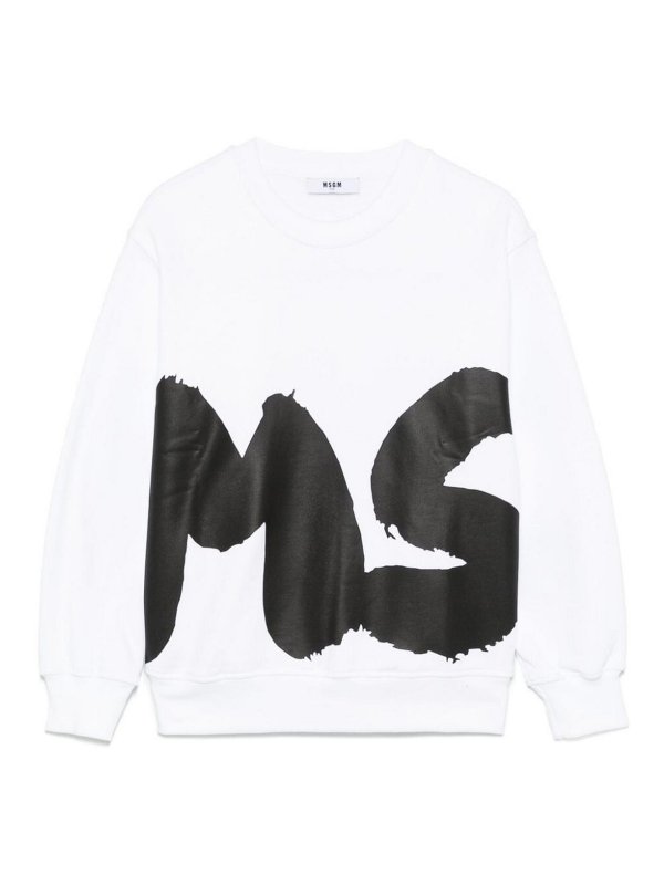 M.S.G.M. KIDS: Sweatshirts und Pullover - Sweatshirt - Weiß