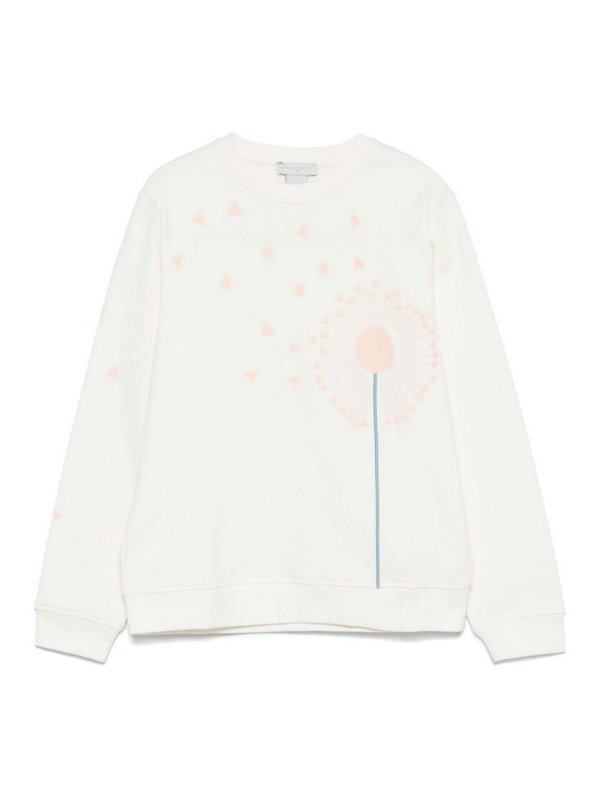 Stella McCartney Kids: Sweatshirts & Pulls - Sweat-Shirts - Blanc