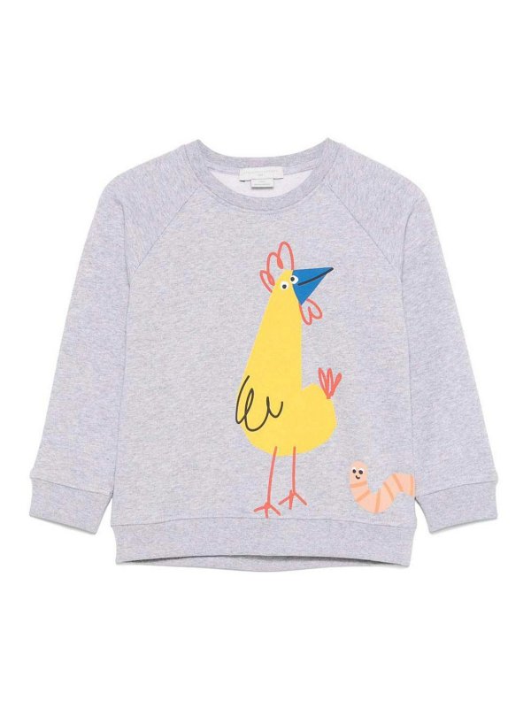 Stella McCartney Kids: Sweatshirts und Pullover - Sweatshirt - Hellgrau