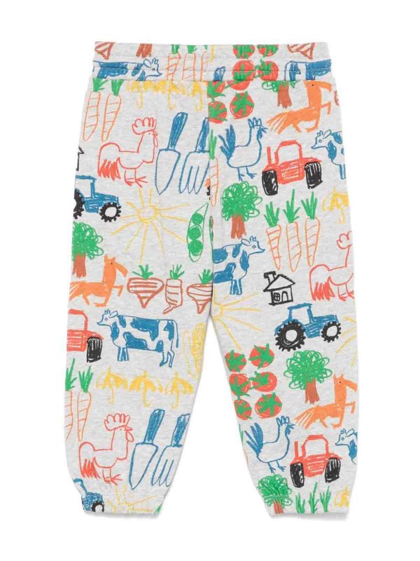 Stella McCartney Kids: Pantalones deportivos online - Pantalones Deportivos - Gris Claro