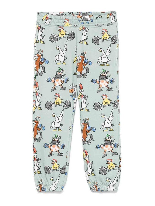 Stella McCartney Kids: Pantalones deportivos - Pantalones Deportivos - Azul Claro