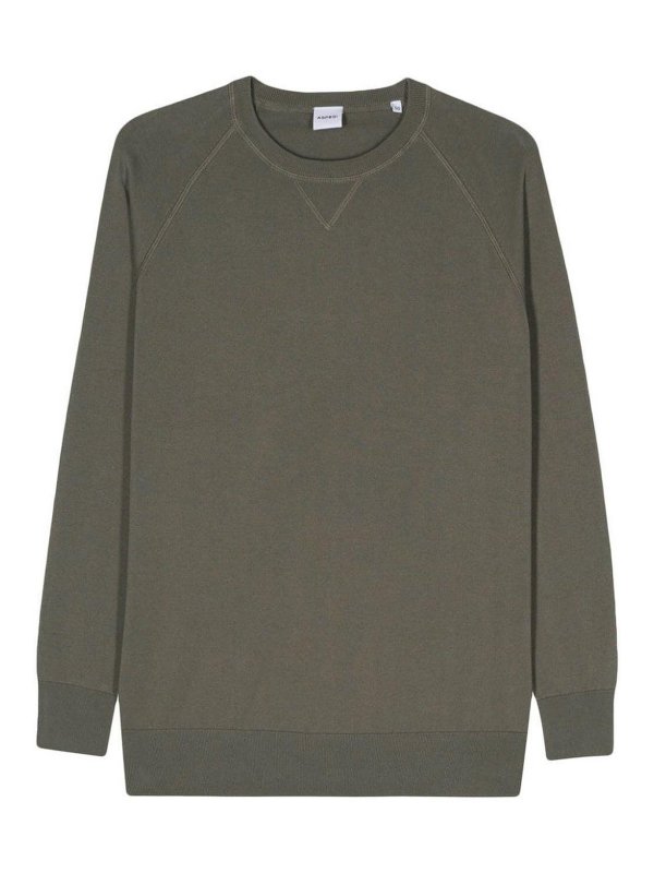 ASPESI: Sudaderas y suéteres - Sudadera - Verde