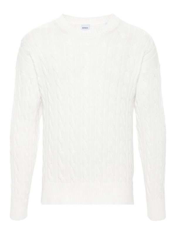 ASPESI: スウェット＆セーター - スウェットシャツ/セーター - 白