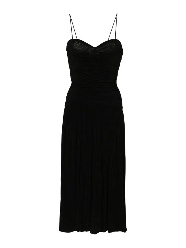 ISABEL MARANT: ニーレングスドレス - 膝丈ドレス - 黒