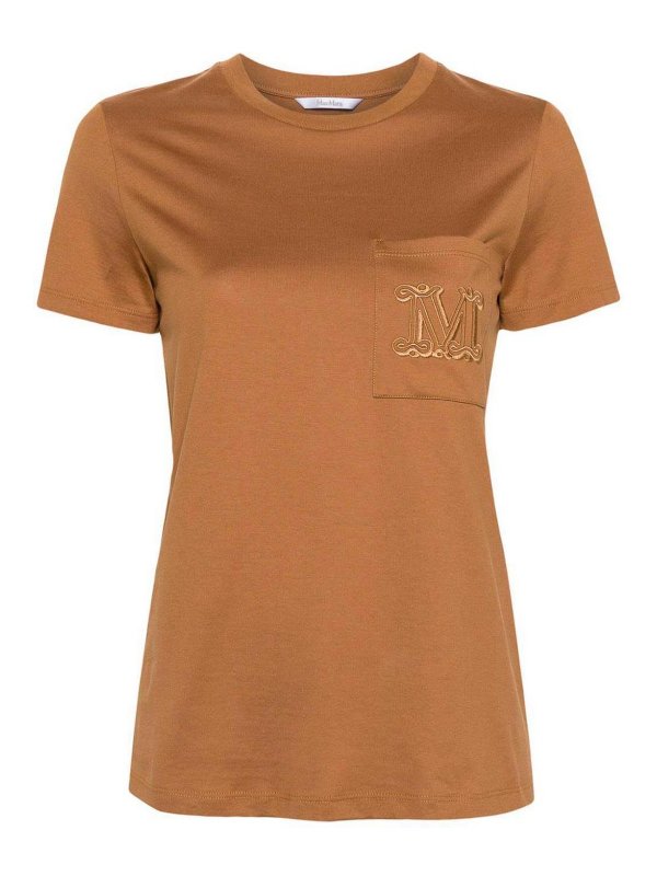 Max Mara: Strickpullover mit Rundhalsausschnitt - Rundhalspullover - Schwarz