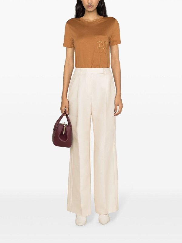 The Best Shops Max Mara: Strickpullover mit Rundhalsausschnitt - Rundhalspullover - Schwarz