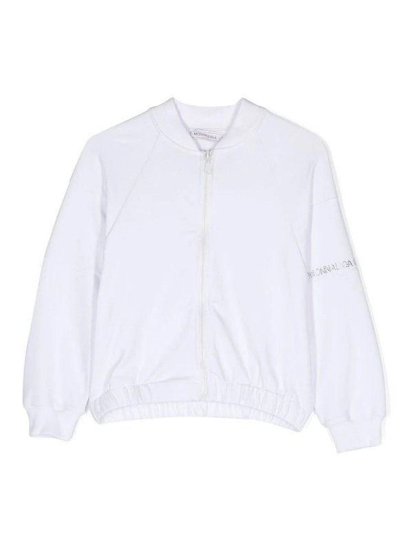 MONNALISA: スウェット＆セーター - スウェットシャツ/セーター - 白