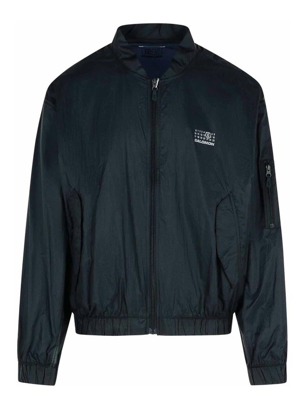 MM6 MAISON MARGIELA X SALOMON: casual jackets - Black nylon jacket