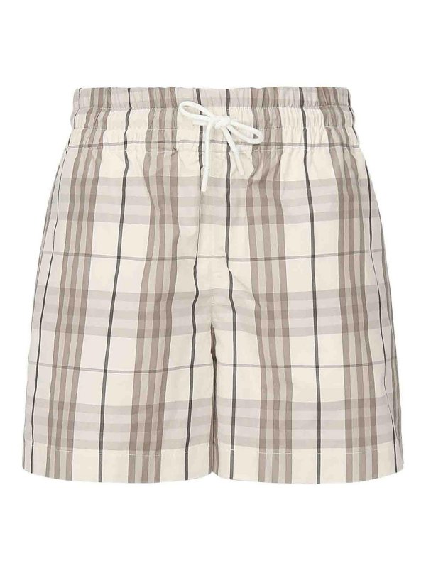 BURBERRY: Trousers Shorts - Vintage Check patterned shorts