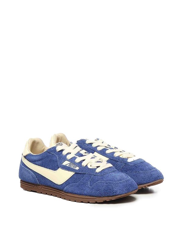 AUTRY: trainers online - Windspin suede and leather trainers
