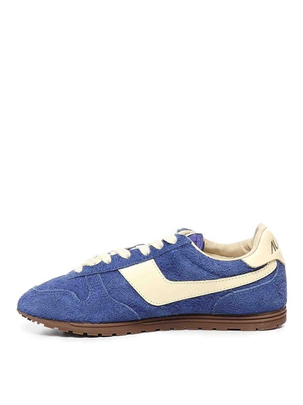Windspin suede and leather trainers shop online: AUTRY