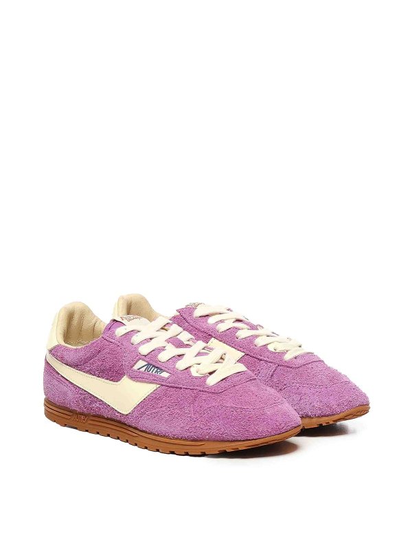 AUTRY: trainers online - Windspin suede and leather trainers