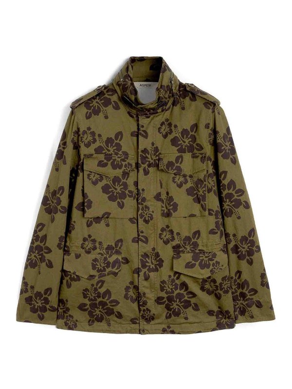 ASPESI: Vestes de costume - Blazer - Vert Foncé