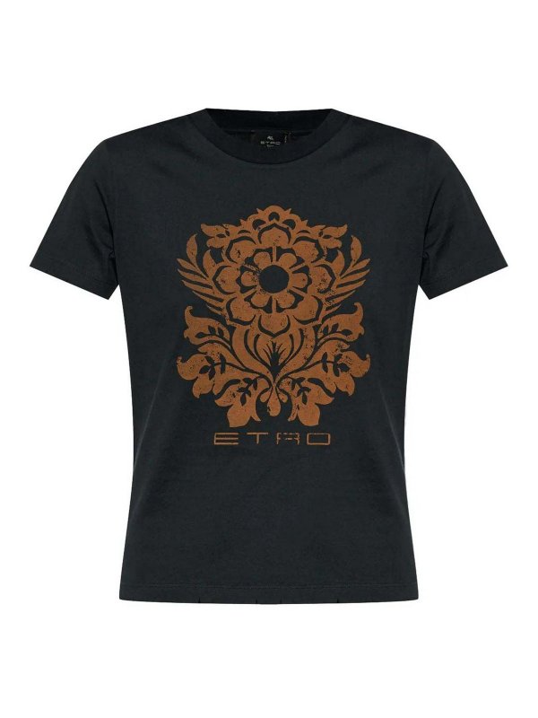 ETRO: T-shirts - T-Shirt - Schwarz