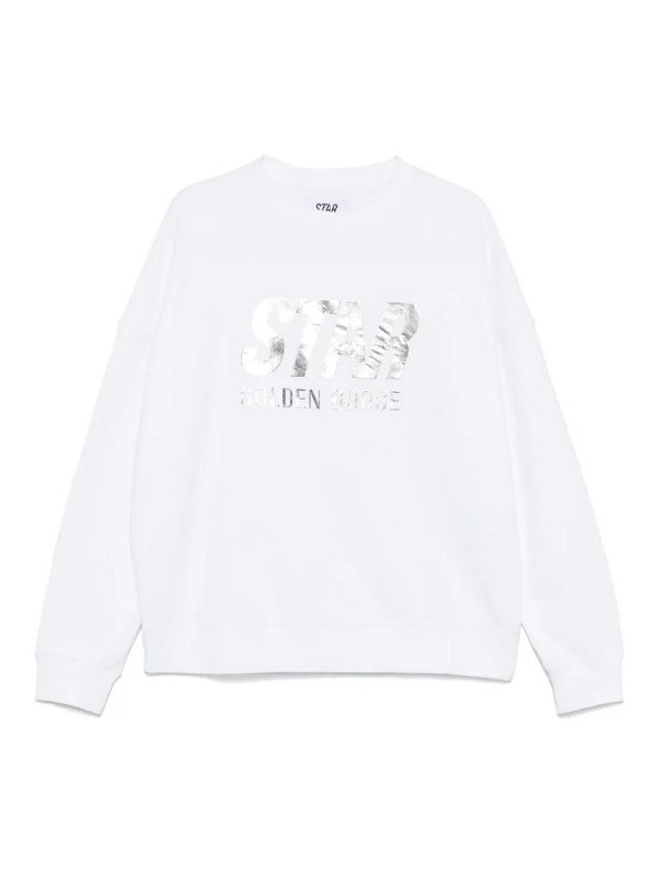 GOLDEN GOOSE: スウェット＆セーター - スウェットシャツ/セーター - 白