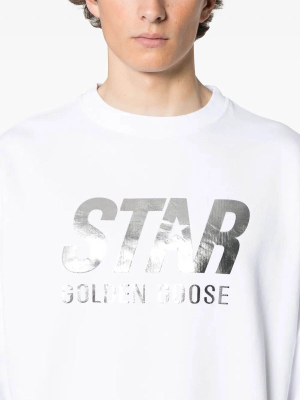 The Best Shops GOLDEN GOOSE: スウェット＆セーター - スウェットシャツ/セーター - 白