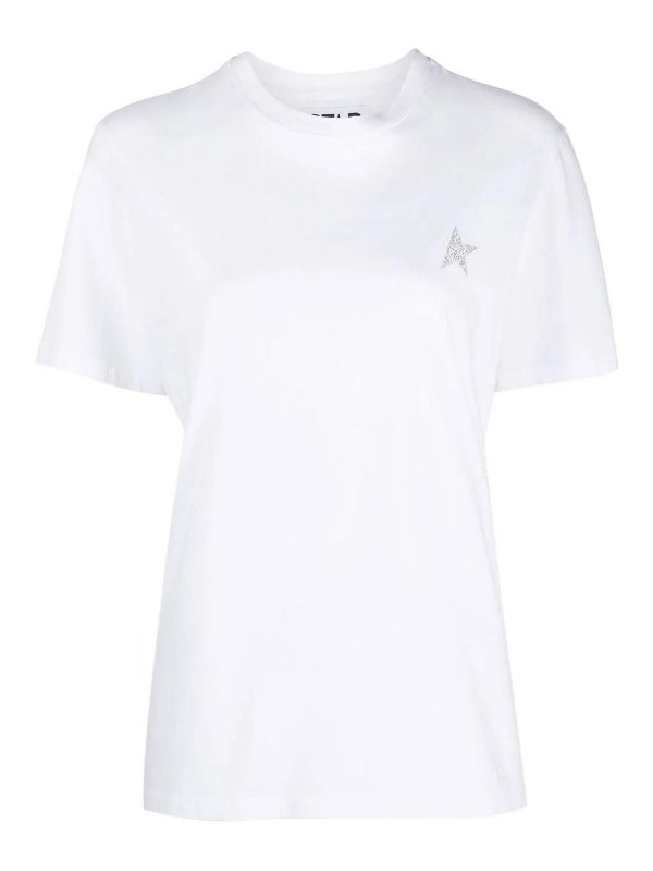 GOLDEN GOOSE: camicie - Maglietta Stella Argento