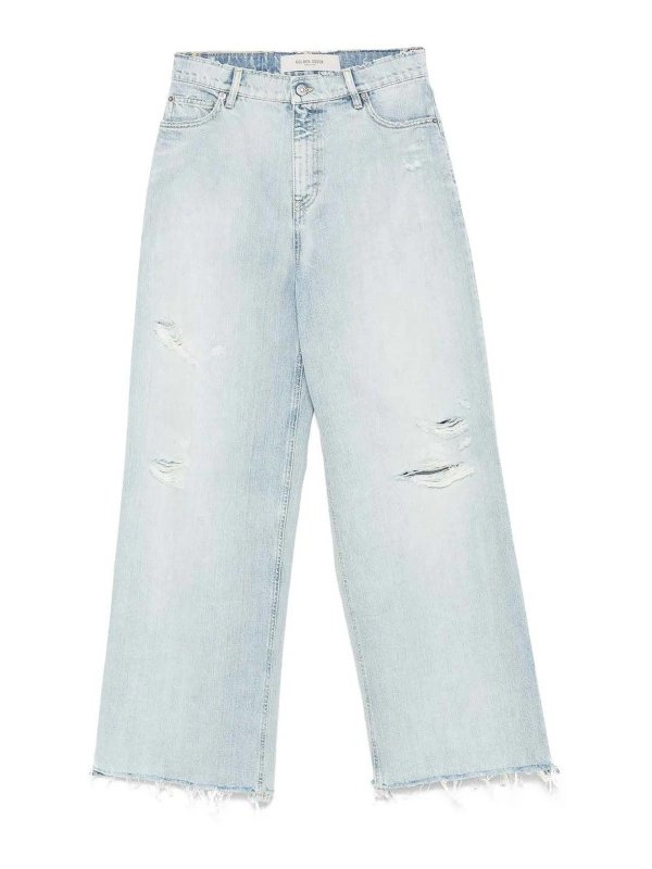 GOLDEN GOOSE: ブーツカットジーンズ - ブーツカットジーンズ - ブルー