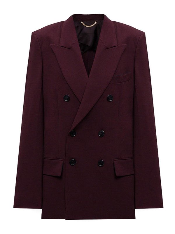 VICTORIA BECKHAM: blazers - Blazer Burgundy