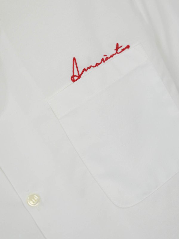 The Best Shops AMARANTO: camicie - Camicia di cotone con logo