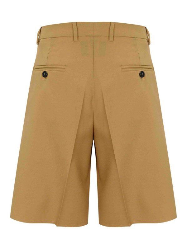 AMARANTO: pantaloni shorts online - Bermuda Shorts con pieghe