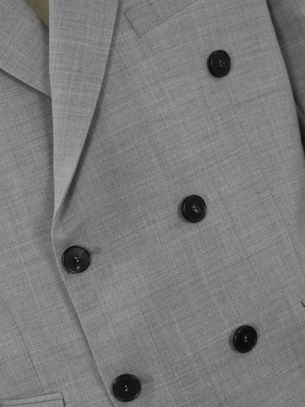 The Best Shops AMARANTO: casual jackets - Double-Breasted Wool Blend Jacket