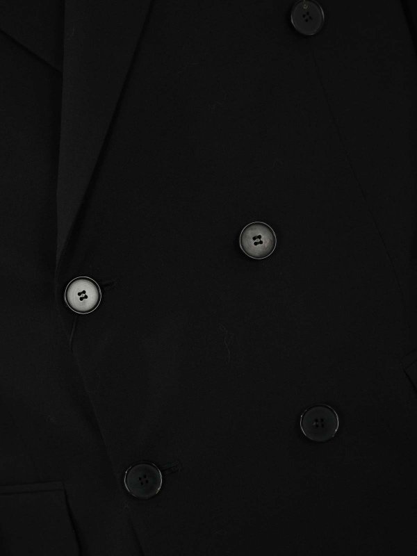 The Best Shops AMARANTO: casual jackets - Double-Breasted Wool Blend Jacket