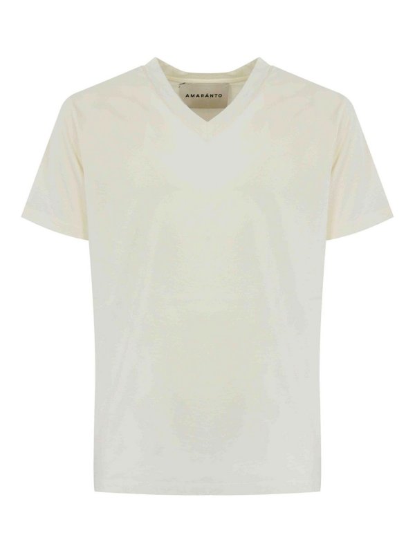 AMARANTO: T-shirts - T-Shirt - Weiß