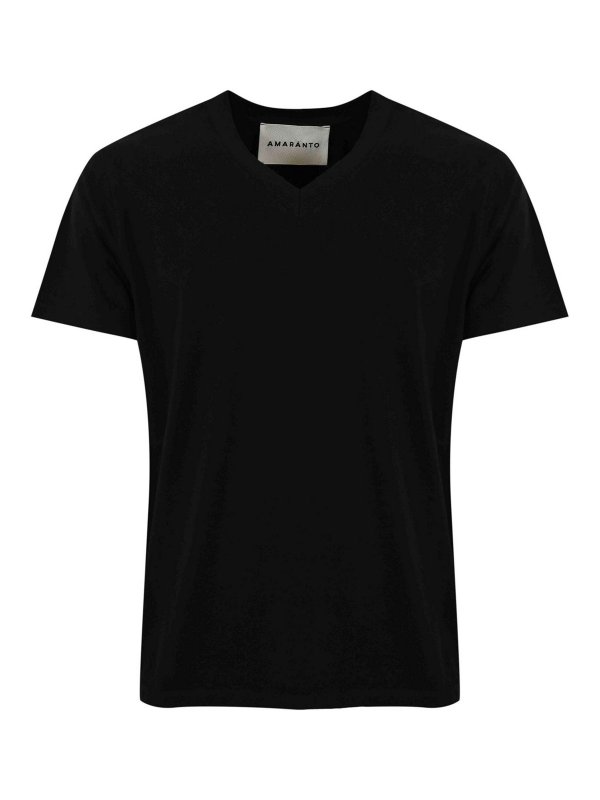 AMARANTO: T-shirts - T-Shirt - Noir