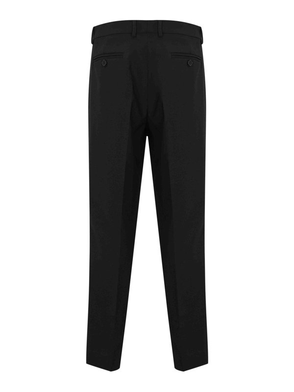 AMARANTO: casual trousers online - Wool Blend Trousers With Pleats