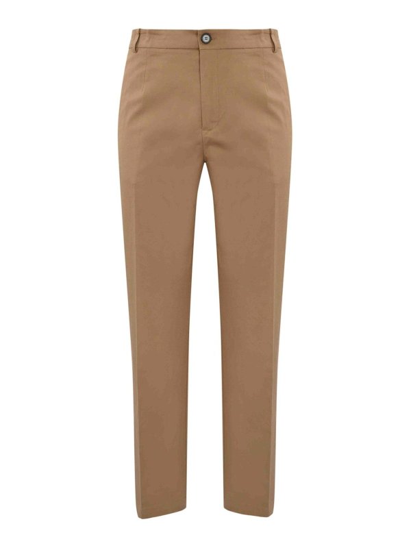 AMARANTO: Pantalones casual - Pantalón Casual - Beis Oscuro