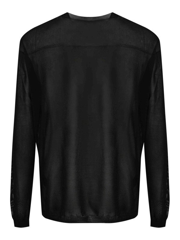 AMARANTO: クルーネック online - クルーネック - 黒