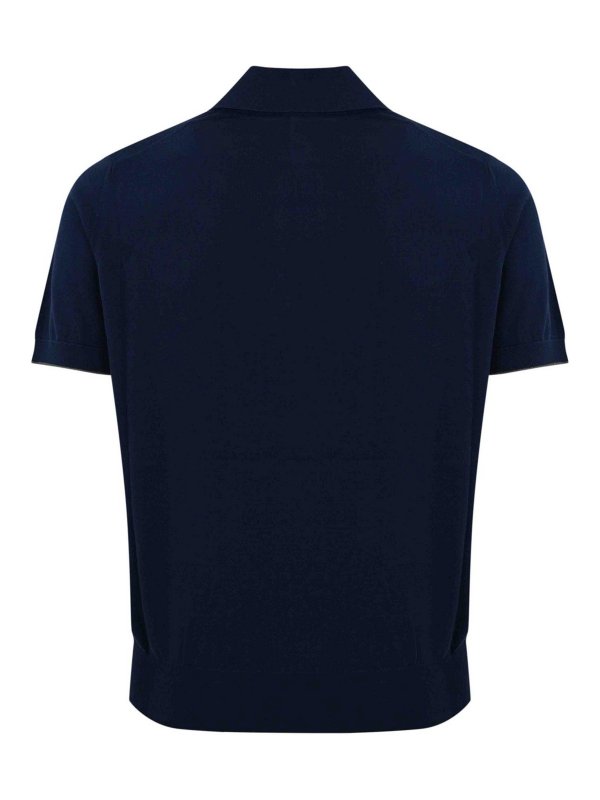 BRUNELLO CUCINELLI: ポロシャツ online - ポロシャツ - ブルー