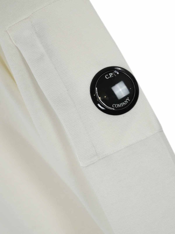 The Best Shops C.P. COMPANY: Suéteres con cuello pico - Suéter Cuello Redondo - Blanco