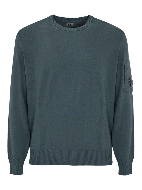 C.P. COMPANY: crew necks - Cotton Crepe Sweater