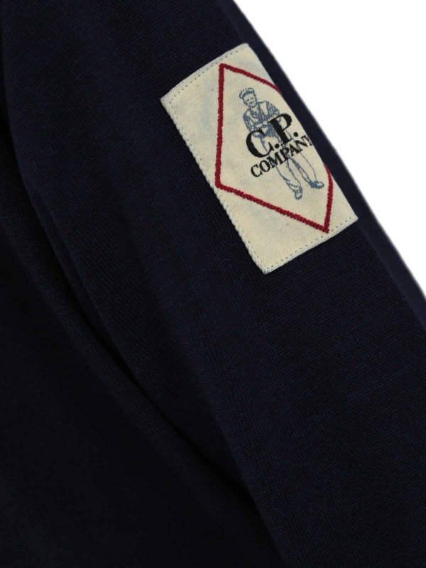 The Best Shops C.P. COMPANY: crew necks - Indigo Cotton Sweater Vanis