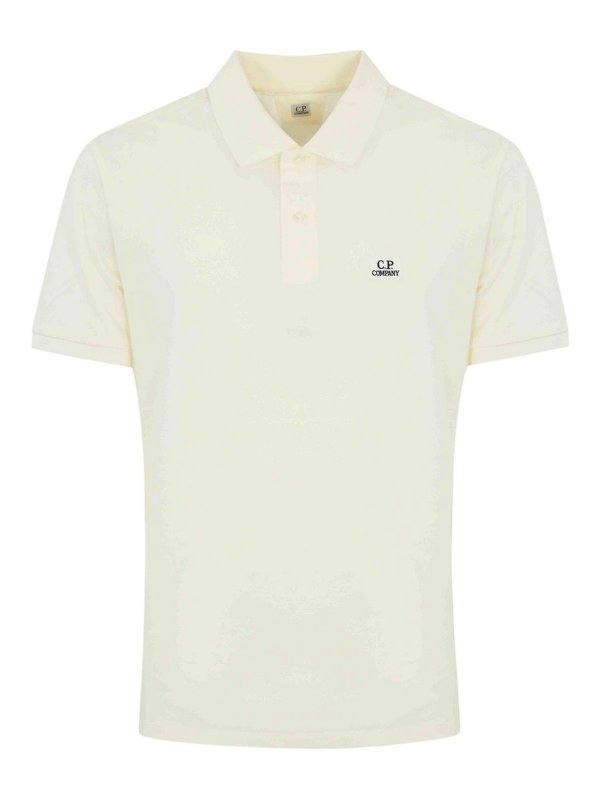 C.P. COMPANY: Poloshirts - Poloshirt - Weiß