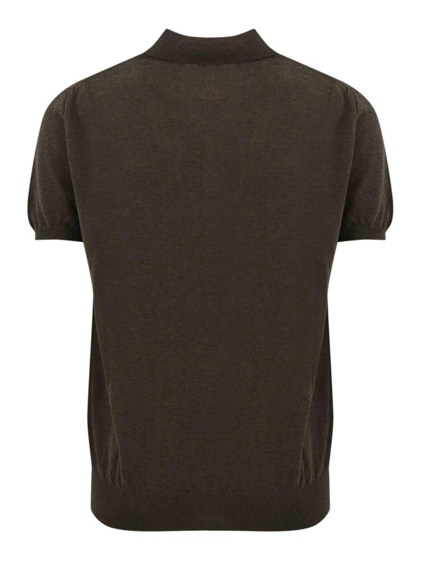 CARUSO: ポロシャツ online - ポロシャツ - ダークブラウン