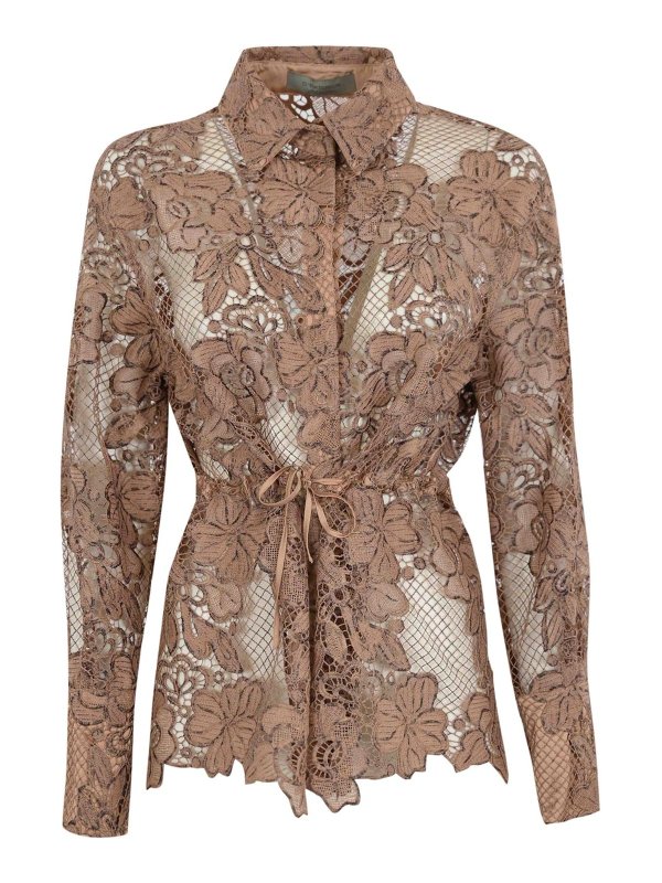 D.EXTERIOR: shirts - Macram Lace Shirt