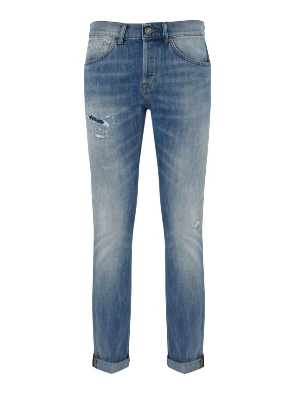 DONDUP: bootcut jeans - George Jeans In Light Denim