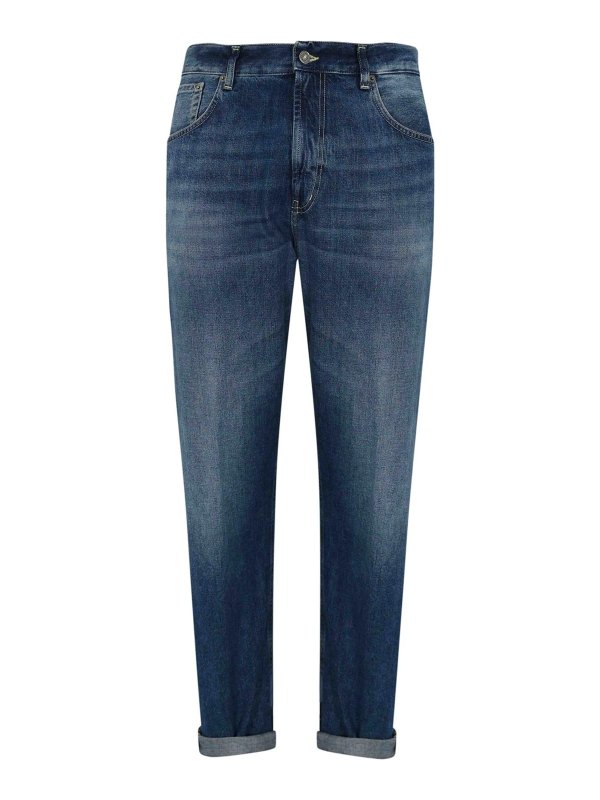 DONDUP: ブーツカットジーンズ - ブーツカットジーンズ - ミディアムウォッシュ