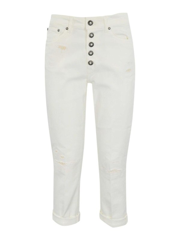 DONDUP: Bootcut - Bootcut Jeans - Weiß